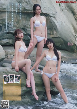 A group of young women posing for a magazine cover.