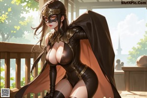 a sexy asian woman with big tits posing for the camera